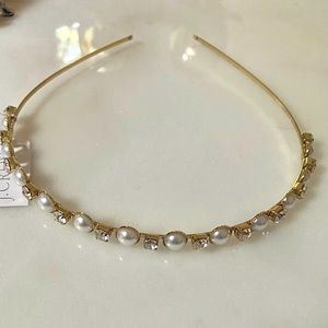 Jcrew NWT Pearl and stone headband.